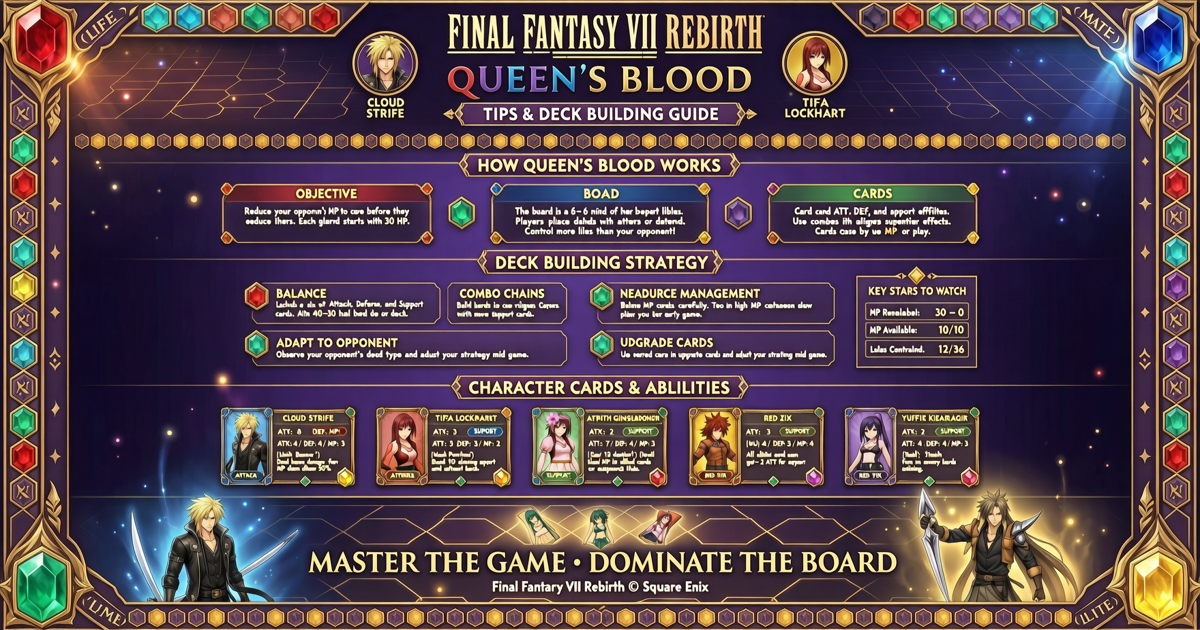 Master Queen's Blood in Final Fantasy VII Rebirth: Tips and Deck Building Guide