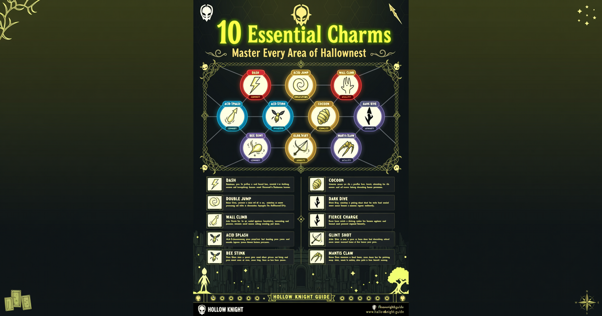 Hollow Knight: 10 Essential Charms to Master Every Area