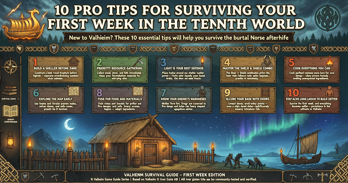 Valheim: 10 Pro Tips for Surviving Your First Week in the Tenth World