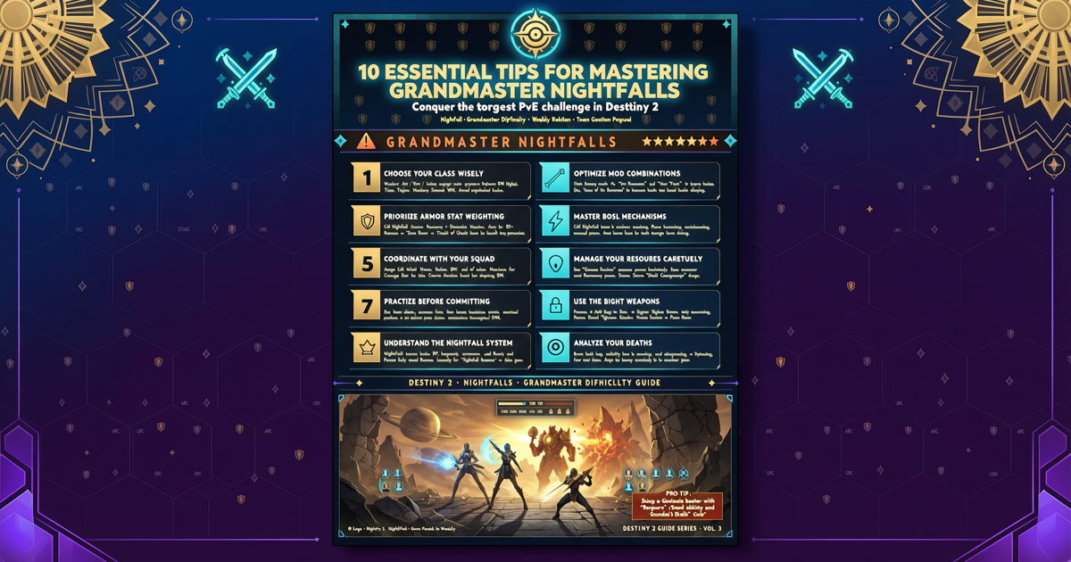 Destiny 2: 10 Essential Tips for Mastering Grandmaster Nightfalls