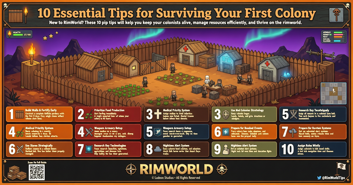 RimWorld: 10 Essential Tips for Surviving Your First Colony
