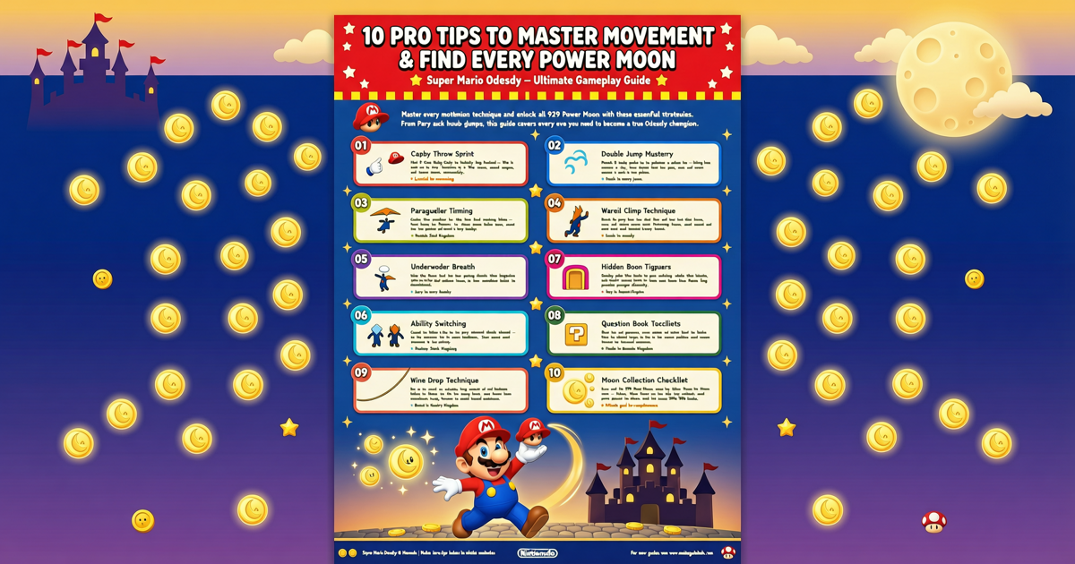 Super Mario Odyssey: 10 Pro Tips to Master Movement and Find Every Power Moon